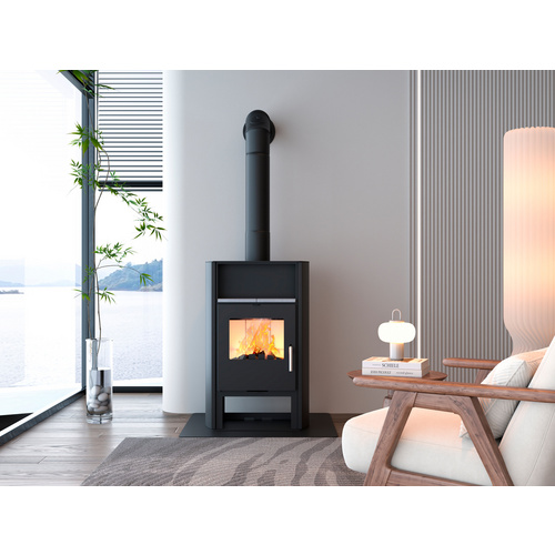 accente Kaminofen »Arango«, grau, Stahl, 7 kW (Rabatt: 10 %)