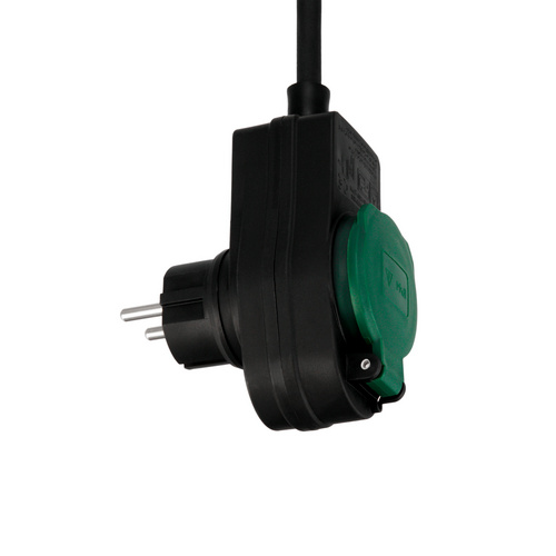 Thumbnail - REV-Ritter Verlängerungskabel Powersplit, ca. 25 m, schwarz, mit Sicherung