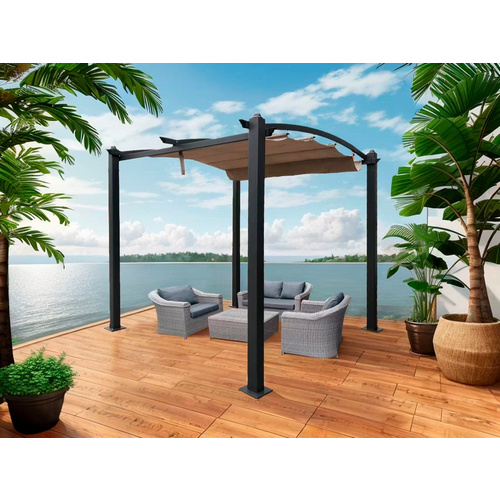 Thumbnail - Jet-Line Pavillon »Giseh«, BxHxT: 295 x 220 x 295 cm - grau