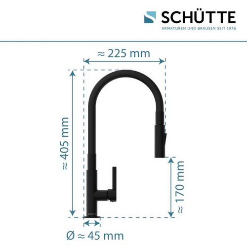 Thumbnail - SCHÜTTE Spültischarmatur »GLASGOW«, Schwarz