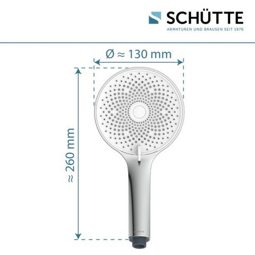 Thumbnail - SCHÜTTE Handbrause »SAMORA RAIN«, Chrom/Weiß - silberfarben