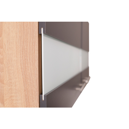 Thumbnail - RESPEKTA Hänge-Oberschrank »Merle«, BxHxL: 100 x 56,1 x 34,6 cm, grau - grau | braun