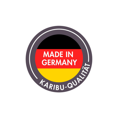 Thumbnail - KARIBU Saunahaus »Pillapalu«, BxTxH: x 574,2 x 216,5 x 244 cm, 9 kW Ofen, für 5 Personen - schwarz