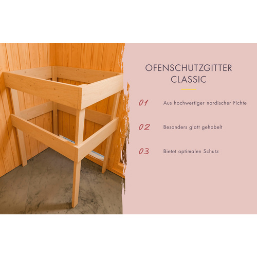 Thumbnail - KARIBU Saunahaus »Hara«, BxTxH: x 219,5 x 216,5 x 244 cm, 9 kW Ofen, für 4 Personen - braun