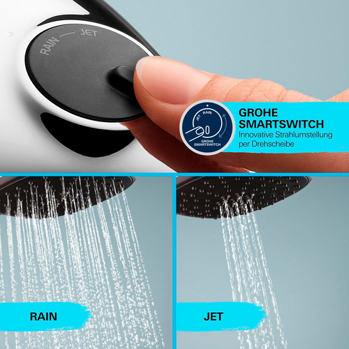 Thumbnail - GROHE Brausestange »Vitalio Comfort 110«, Set, 2 Strahlarten (Jet, Rain), chromfarben - silberfarben
