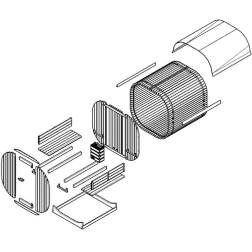 Thumbnail - Canadian Spa Fasssauna »Canadian Spa«, Hybrid 184 x 120 x 194 cm, mit Infrarot-System & Aufguss-Ofen - braun