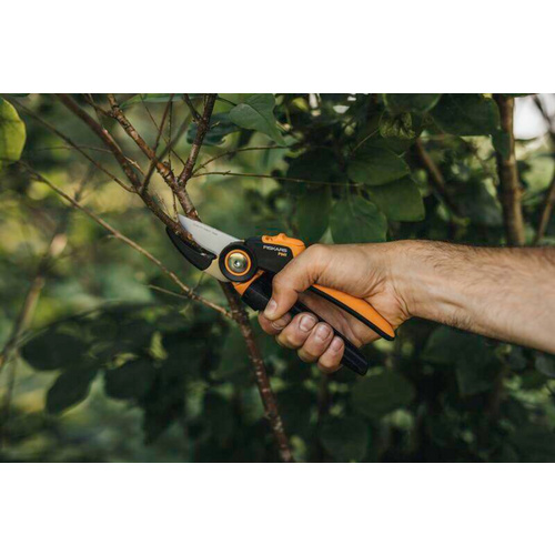 Thumbnail - FISKARS Amboss-Gartenschere, ergonomisch geformt, max. Aststärke: 2,6 cm - schwarz | orange