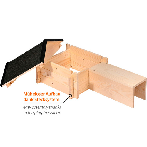 Thumbnail - DOBAR Igelhaus »Tartu«, BxHxL: 39 x 31 x 70 cm, braun