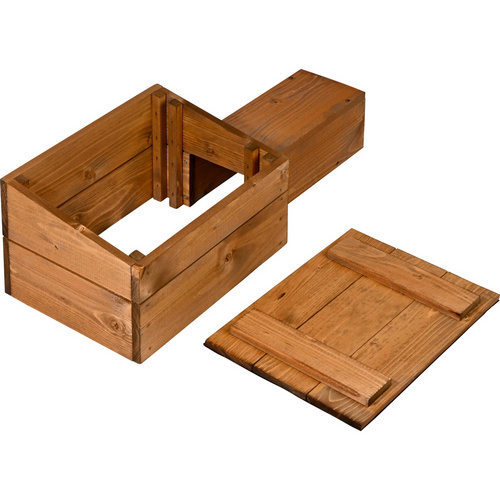 Thumbnail - DOBAR Igelhaus, BxHxL: 29 x 24 x 74,5 cm, braun