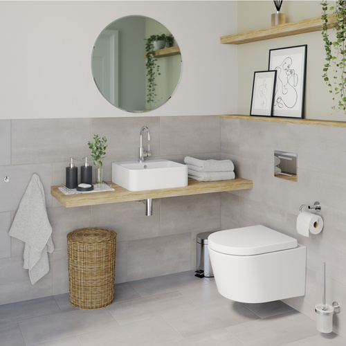 Thumbnail - LENZ Toilettenpapierhalter »VIDA«, Chrom, Montageart: Kleben oder Bohren - silberfarben