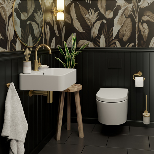 Thumbnail - LENZ Handtuch-Haken »JUNA«, Gold, Montageart: Bohren - goldfarben