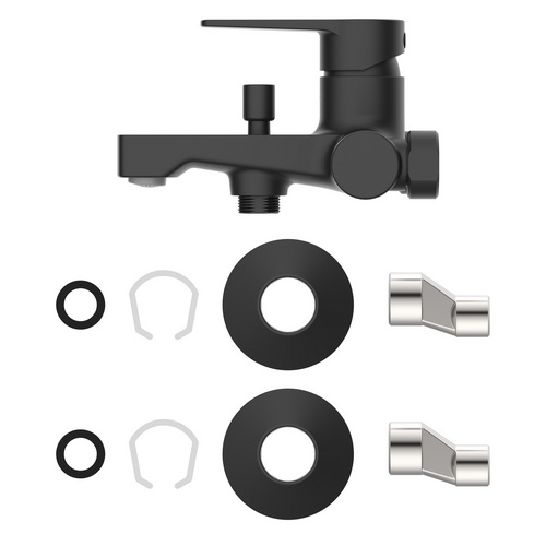 Thumbnail - LENZ Wannenarmatur »MOLA«, 1/2", Messing, schwarz-matt