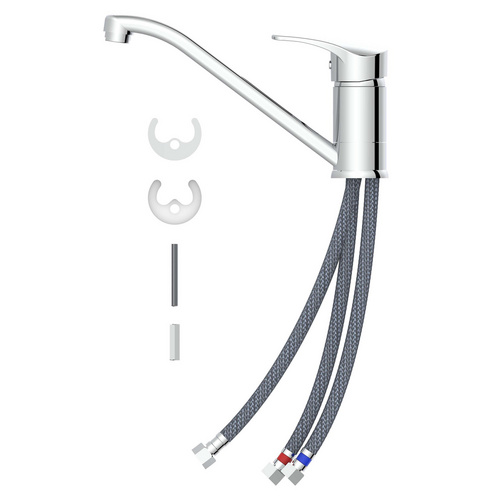 Thumbnail - Küchenarmatur »LIKO«, 3/8", Messing, chromfarben - silberfarben