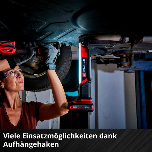 Thumbnail - EINHELL Akku-Arbeitsleuchte »TE-CL 18/1000 S Li-Solo«, Power X-Change, 18 V, schwarz/rot - schwarz | rot