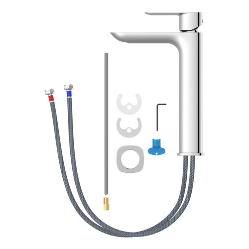 Thumbnail - LENZ Waschtischarmatur »TIANA«, 3/8", Messing, chromfarben - silberfarben