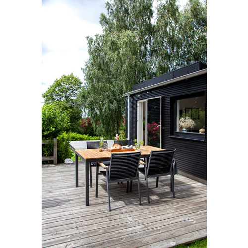 Thumbnail - Cinas Gartenmöbelset »Mood«, Tisch: B167.5xH74xT100 cm; Stühle: B62xH84xT56 cm - grau