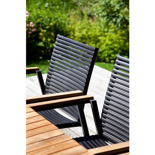 Thumbnail - Cinas Gartenmöbelset »Mood«, Tisch: B167.5xH74xT100 cm; Stühle: B62xH84xT56 cm - grau