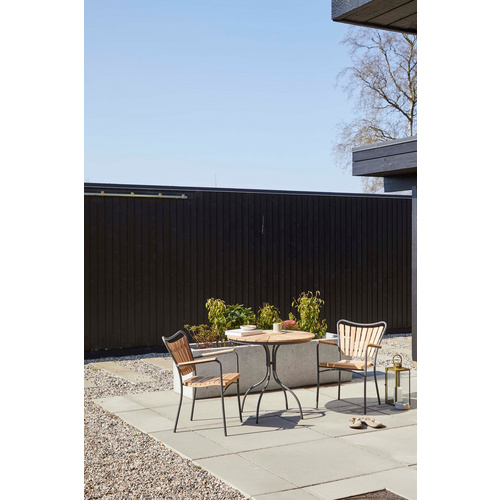 Thumbnail - Cinas Balkonset »Ellen«, Tisch: H: 73cm, Ø 80cm; Stühle: B 59xH 72xT 57cm - grau