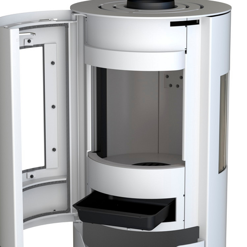 THERMIA Kaminofen »Lübeck«, Weiß, Stahl, 6 kW - weiss THERMIA Kaminofen »Lübeck«, Weiß, Stahl, 6 kW - weiss