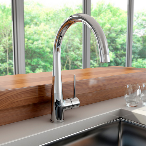 Thumbnail - LENZ Küchenarmatur »MALU«, 3/8", Messing, chromfarben - silberfarben