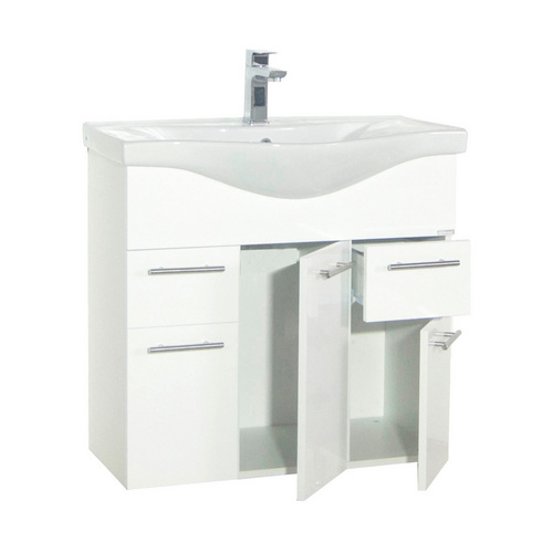 VCM Waschplatz-Set »Lisalo«, BxHxT: 75 x 81 x 45 cm - weiss
