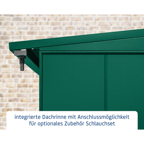 Thumbnail - Ecostar Kaminholzregal »Elegant-V«, BxHxT: 181,4 x 198 x 102,5 cm, Metall - gruen