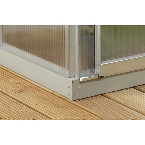 Thumbnail - Mr. GARDENER Fundament für Gewächshaus, Stahl, BxL: 317 x 254 cm - grau