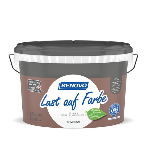 RENOVO Innenfarbe »Lust auf Farbe«, Canyonstyle, 2,5 L - braun