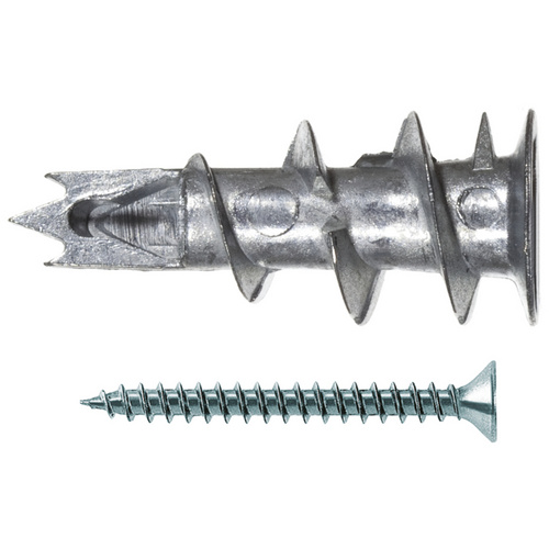 FISCHER Gipskartondübel »GKM«, 8 mm x 31 mm, inkl. Schrauben - silberfarben