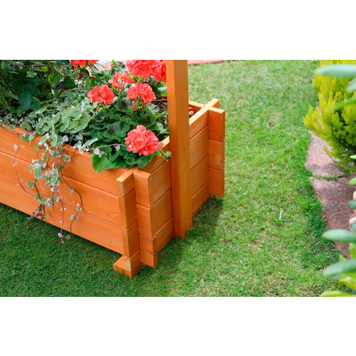 promadino Spalier, Pergola mit Pflanzkasten, BxTxH: 140x65x140 cm