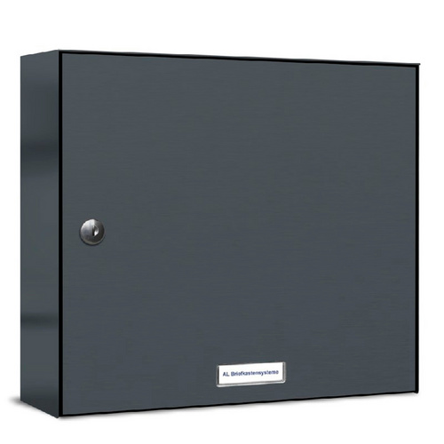 Thumbnail - AL BRIEFKASTENSYSTEME Briefkasten, Parteien: 1, Zaundurchwurf, BxHxT: 38,5 x 34,5 x 11,6 cm - grau