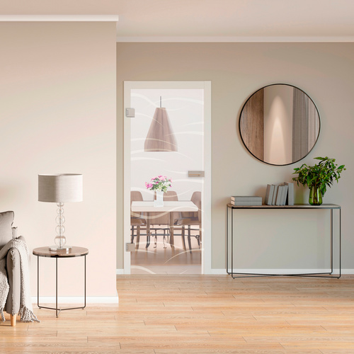 Thumbnail - NOVADOORS Glasdrehtür »NOVA 540«, glänzend - transparent