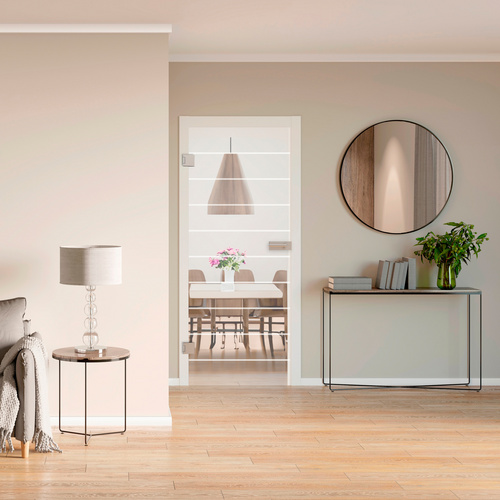 Thumbnail - NOVADOORS Glasdrehtür »NOVA 592«, glänzend - transparent