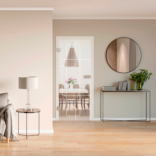 Thumbnail - NOVADOORS Glasdrehtür »NOVA 553«, glänzend - transparent