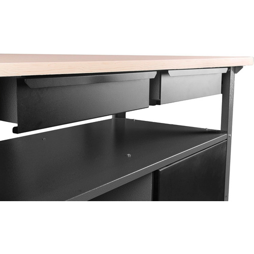 Thumbnail - Ondis24 Werkbank »Fritz«, anthrazit, Metall - schwarz