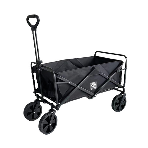 Thumbnail - HAPPY PEOPLE Bollerwagen, schwarz, BxHxL: 50 x 59 x 100 cm, max. Belastung: 80 kg