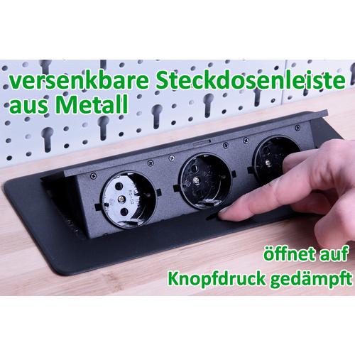 Thumbnail - Ondis24 Werkstatt-Set, anthrazit, Metall - grau