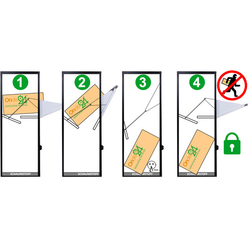 Thumbnail - Ondis24 Paketbox, BxHxT: 73 x 102 x 38 cm, Metall - grau