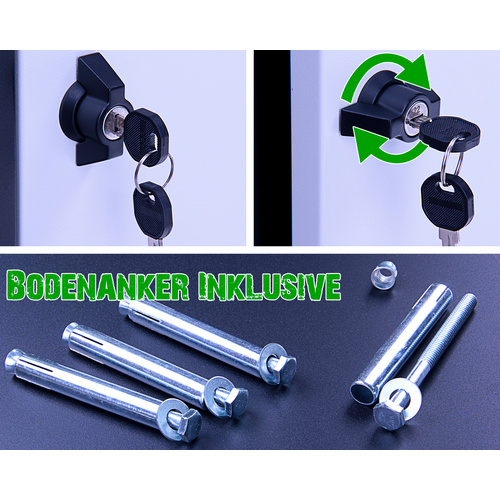 Thumbnail - Ondis24 Paketbox, BxHxT: 73 x 102 x 38 cm, Metall - grau