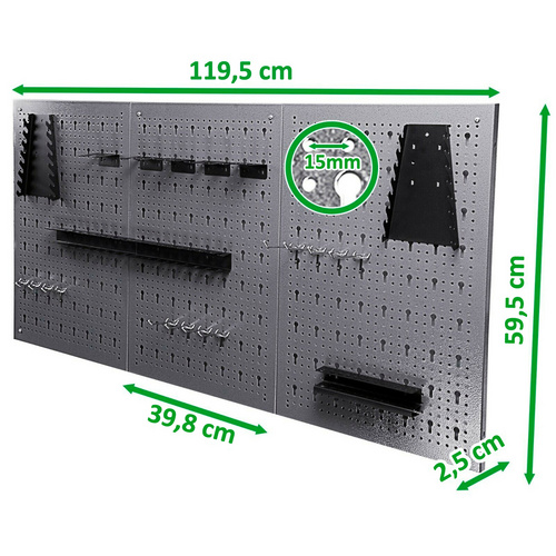 Thumbnail - Ondis24 Werkstatt-Set »Basic Pro«, anthrazit-lichtgrau, Metall