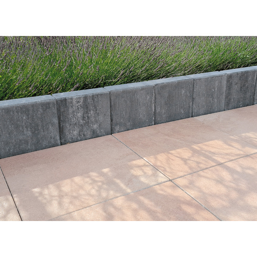 Thumbnail - Mr. GARDENER Palisade »Luanda«, graphit, 50 x 25 x 8 cm - schwarz