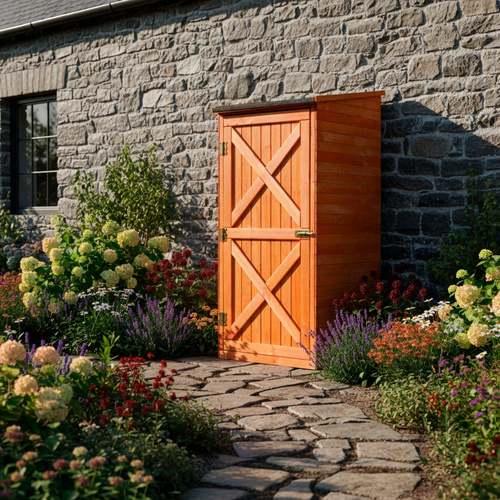 Thumbnail - PROMADINO Geräteschrank, BxHxT: 78 x 163 x 78 cm, braun