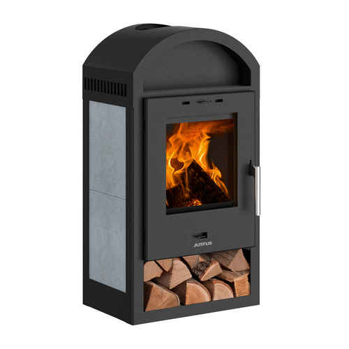 JUSTUS Kaminofen »Vegas«, speckstein, Keramik, 6 kW, Zeitbrand geeignet - schwarz (Rabatt: 25 %) JUSTUS Kaminofen »Vegas«, speckstein, Keramik, 6 kW, Zeitbrand geeignet - schwarz (Rabatt: 25 %)