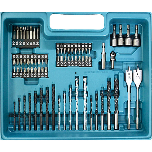 Thumbnail - MAKITA Schlagbohrmaschine »HP1631KX3«, inkl. 74-tlg. Zubehörset, 710 W, max. Drehzahl: 3200 U/min - tuerkis | schwarz