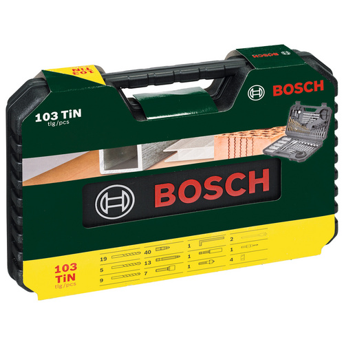 Thumbnail - BOSCH V-Line Box, Bohrer- und Bit-Set, 103-teilig, Kegelsenker, Bithalter