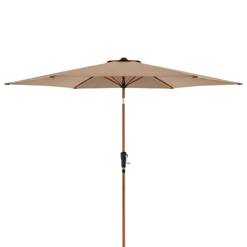 DOPPLER Sonnenschirm »Life 305 Woodstyle Lift«, ØxH: 305 x 246 cm, abknickbar - grau