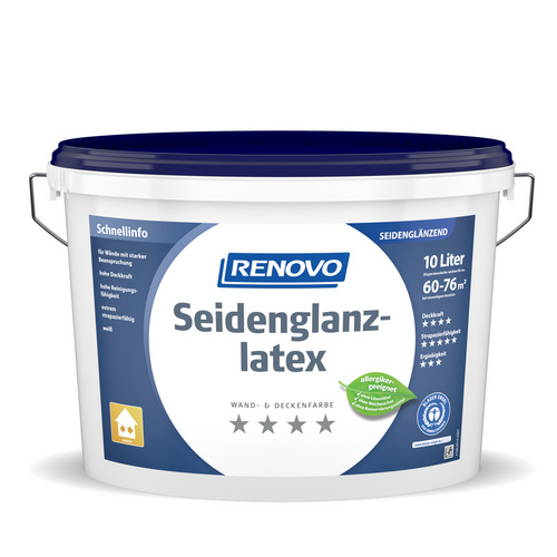 RENOVO Dispersionsfarbe, 10Liter, weiß - weiss