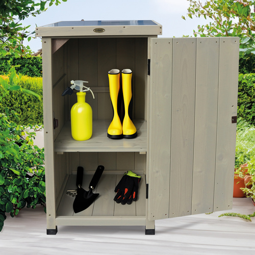 Thumbnail - HABAU Gartenschrank, BxHxL: 45 x 91 x 45 cm - grau