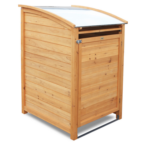 Thumbnail - HABAU Mülltonnenbox, Plus für 120 Liter - braun