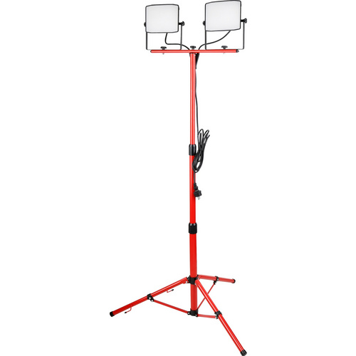 E2 Baustrahler, Stativ, 2 x 50W, IP65 - rot